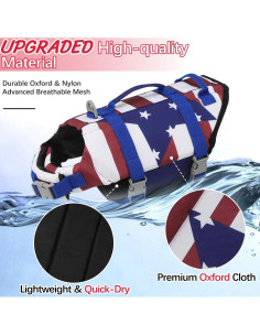 Chaleco de Flotación para Perros EMUST XS FlagStar Ajustable 2