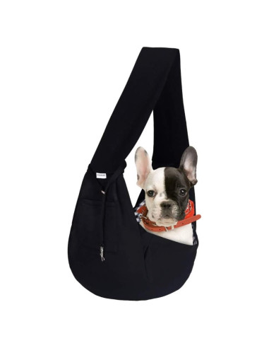 Bolsa Transportín para Mascotas Pequeñas FDJASGY Negra
