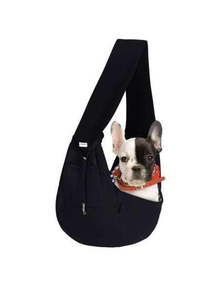 Bolsa Transportín para Mascotas Pequeñas FDJASGY Negra