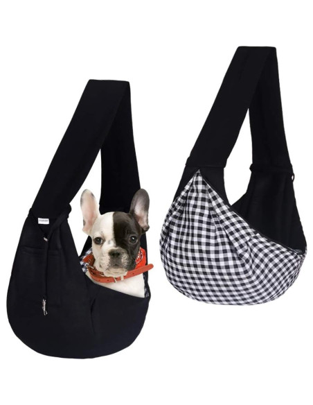 Bolsa Transportín para Mascotas Pequeñas FDJASGY Negra