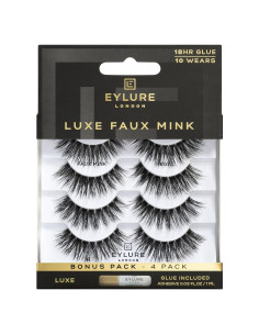 Pestañas Postizas Eylure Luxe Faux Mink Regal - 4 Pares Reutilizables