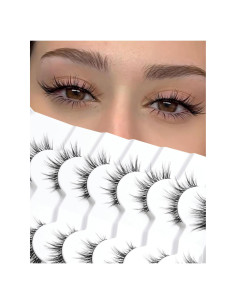 Pestañas Postizas Jiocolor S10 Ojos de Gato 13mm 7 Pares