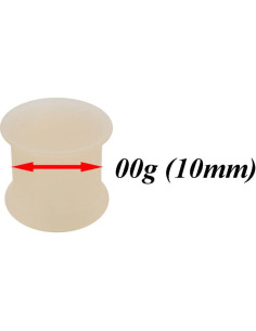 3 Pares Tapones de Silicona Doble Expansión Bodyjewellery 00g 2