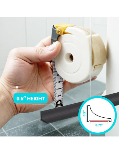 Umbral de Ducha Autoadhesivo DLYYPLUS 99 cm con Sellador