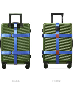 Correas de Equipaje Doble Cruz Linpr - Nylon Azul 3000 kg 2