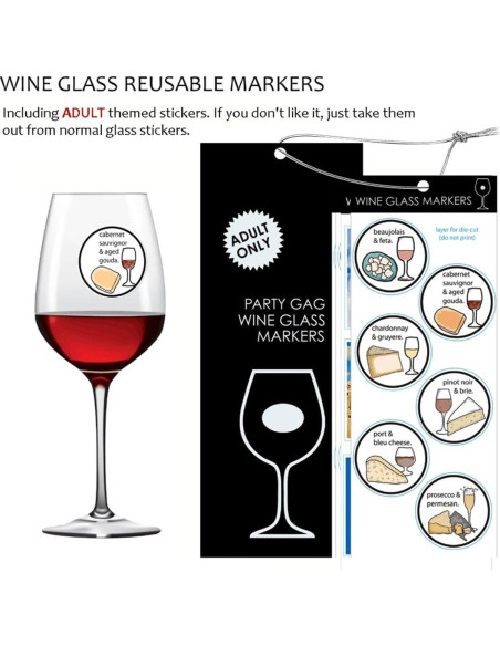 Juego de Accesorios para Vino Kato - 5 Piezas en Rojo