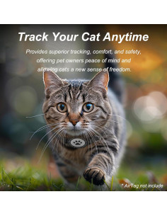 Collar para Gato Odokele con Soporte para AirTag Negro 20-31.75 cm 2