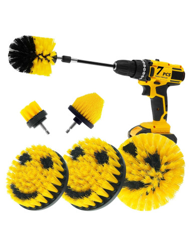 Juego de 7 Accesorios de Limpieza para Taladro ETOUPA