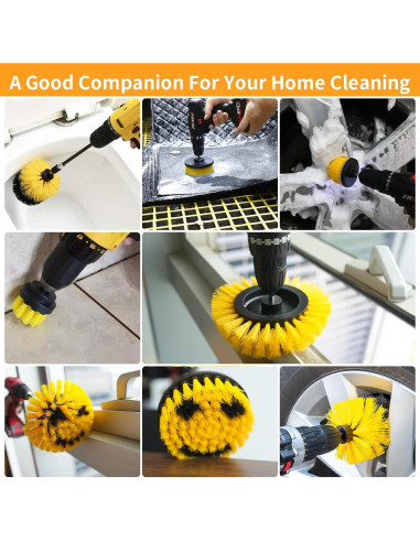 Juego de 7 Accesorios de Limpieza para Taladro ETOUPA