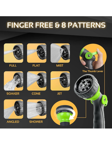 Manguera de Jardín 360Gadget 0.91m Acero Inoxidable Flexible