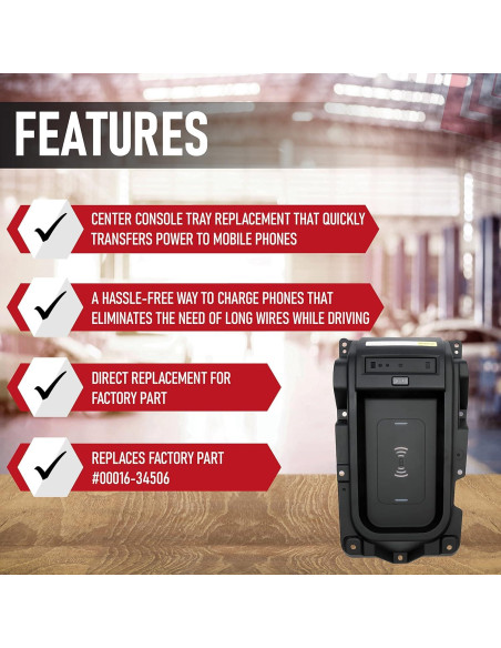 Bandeja de Carga Inalámbrica Toyota Tundra 2014-2021 15W