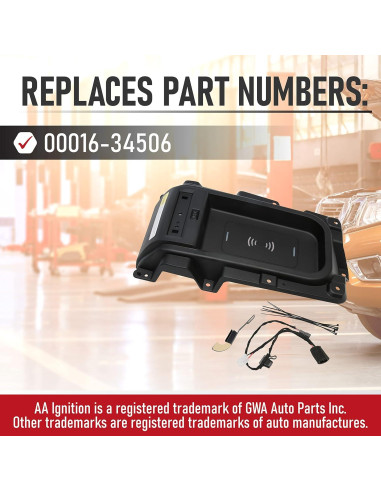 Bandeja de Carga Inalámbrica Toyota Tundra 2014-2021 15W