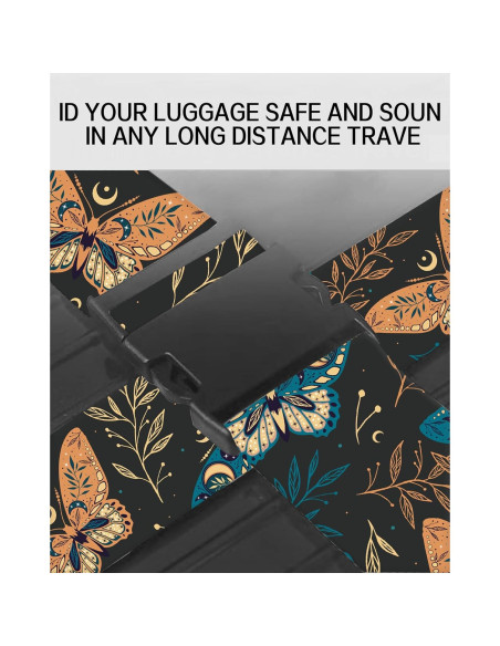 Correas de Equipaje Ajustables ASJHFDIR Mariposa Boho 1 Unidad