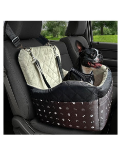 Asiento de Coche para Perros OtterPets - Hasta 13.6 kg, Arnés XS