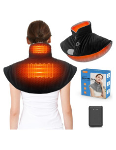 Almohadilla Térmica Portátil FERNIDA para Cuello y Espalda Negra