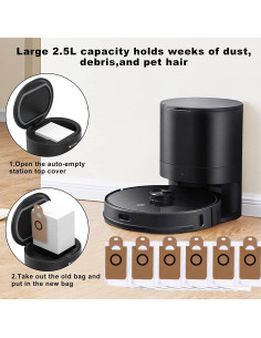 Paquete de 6 Bolsas de Polvo para iHome AutoVac Nova 2