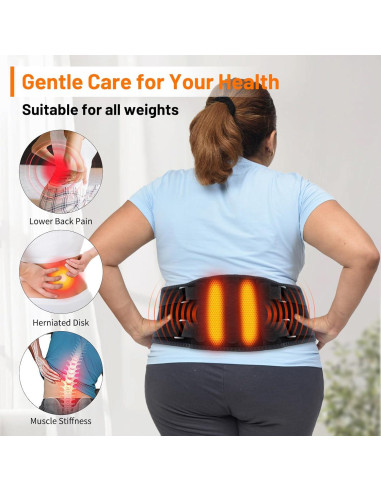 Almohadilla Térmica Inalámbrica Torktak con Masajeador 110x20cm