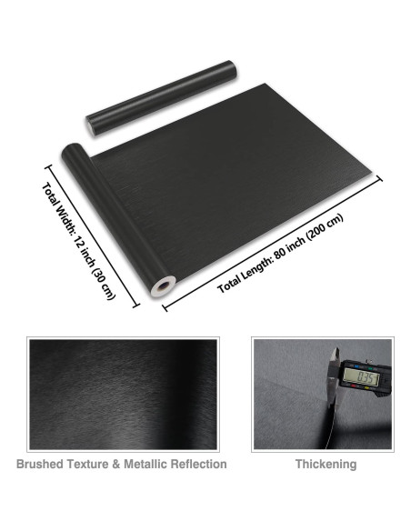 Papel Contacto Autoadhesivo CRE8TIVE Negro 30.48x203.2cm Papel Contacto Autoadhesivo CRE8TIVE Negro 30.48x203.2cm