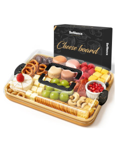 Tabla de Charcutería Sefilence con Tapa y Mango - 38.4x28.8cm