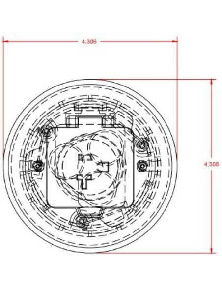 Caja de Piso Redonda Lew Electric RB-XX - Receptáculo 20A