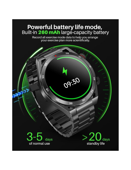 Reloj Inteligente EarlySincere T80 para Hombres - Monitoreo Salud Reloj Inteligente EarlySincere T80 para Hombres - Monitoreo Salud