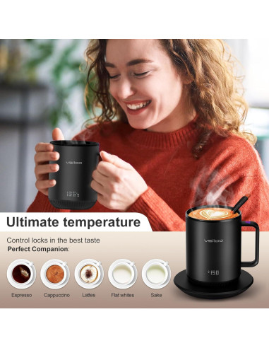 Taza Inteligente Vsitoo S3 10 oz Autocalentable Negra