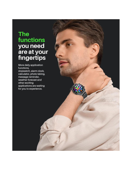 Reloj Inteligente EarlySincere T80 para Hombres - Monitoreo Salud Reloj Inteligente EarlySincere T80 para Hombres - Monitoreo Salud