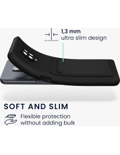 Funda TPU kwmobile para Xiaomi Redmi Note 9S/9 Pro - Negro Mate 2