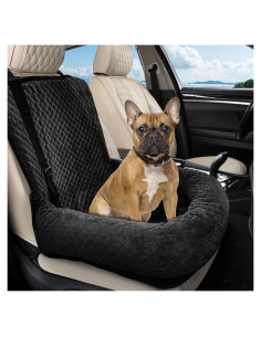 Asiento de Coche para Perros Pequeños Sephyroth Negro 50.8x50.8 cm