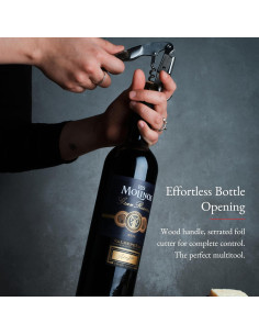 Abrebotellas de Vino Barvivo Doble Bisagra Acero Inoxidable 2