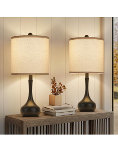 Lámpara de mesa moderna HELIJIA 3 temperaturas 58cm juego de 2 2