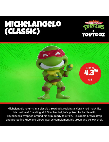 Figura de Vinilo Youtooz Michelangelo TMNT 8 cm Coleccionable Figura de Vinilo Youtooz Michelangelo TMNT 8 cm Coleccionable