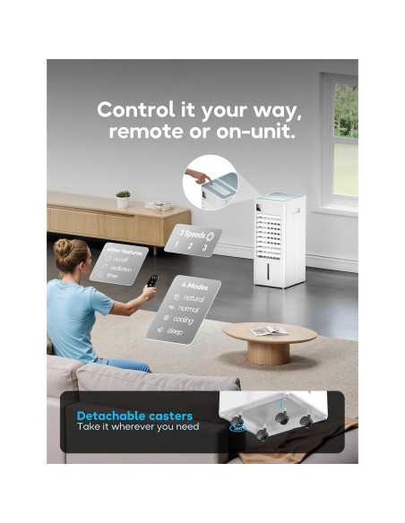 Acondicionador de Aire Portátil AEROZY BUMAI2388 3 en 1 65W