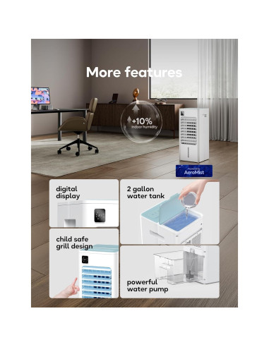 Acondicionador de Aire Portátil AEROZY BUMAI2388 3 en 1 65W