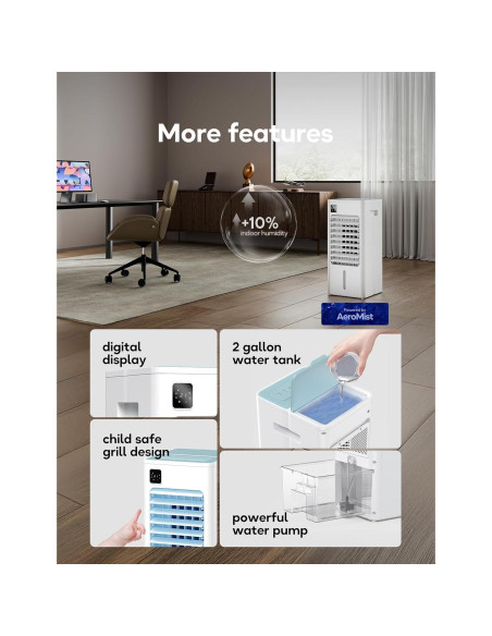 Acondicionador de Aire Portátil AEROZY BUMAI2388 3 en 1 65W