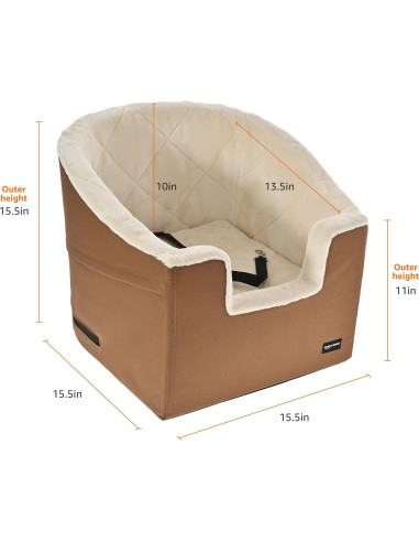Asiento Elevador para Mascotas Amazon Basics Beige 45.72x45.72cm