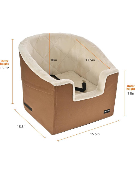 Asiento Elevador para Mascotas Amazon Basics Beige 45.72x45.72cm