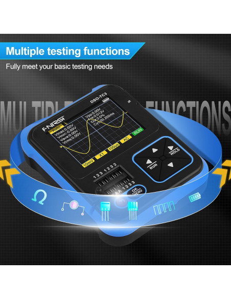 Osciloscopio DSO-TC3 Portátil 3-en-1 500kHz Generador de Señal