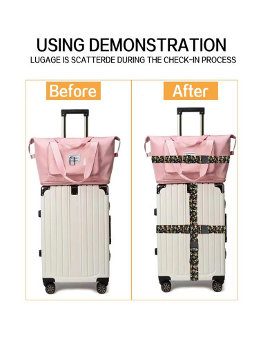 Correas de Equipaje Ajustables ASJHFDIR Hongo Boho 1 Unidad