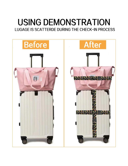 Correas de Equipaje Ajustables ASJHFDIR Hongo Boho 1 Unidad