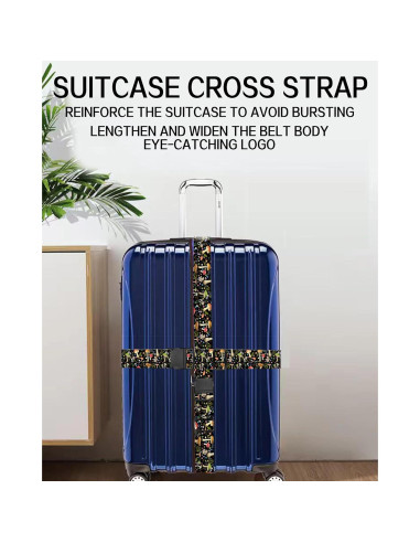 Correas de Equipaje Ajustables ASJHFDIR Hongo Boho 1 Unidad