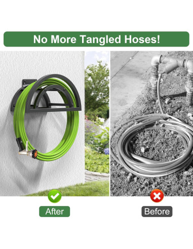 Soporte para Manguera OLV Montado en Pared 38.1m Metal Resistente