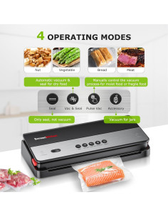 Máquina Selladora al Vacío Bonsenkitchen VS3017-S, 1 Rollo + 5 Bolsas 2