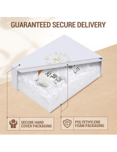 Juego de Tazas de Cerámica 25 Años AW BRIDAL - Set de 2, 355 ml 2