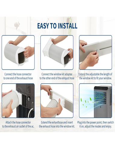 Aire Acondicionado Portátil GAOMON 8000 BTU 4 en 1 Gris