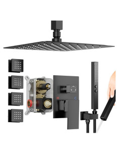 Sistema de Ducha Bostingner Todo Metal 10" con Jets Corporales