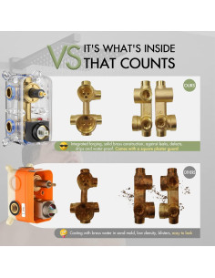 Sistema de Ducha Bostingner Todo Metal 10" con Jets Corporales 2