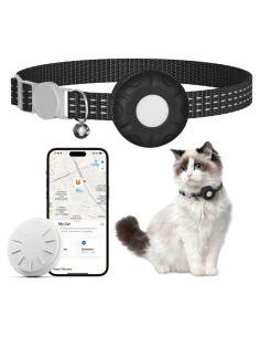 Collar Localizador GPS para Gatos ZITTZ Negro, Sin Cuota Mensual