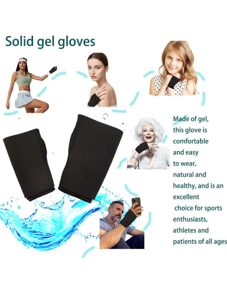Guante de Hielo Reutilizable Coldpa para Muñeca - Alivio Dolor