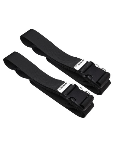 Correas de Equipaje Ajustables AVSUKA 2pcs 3m Negro